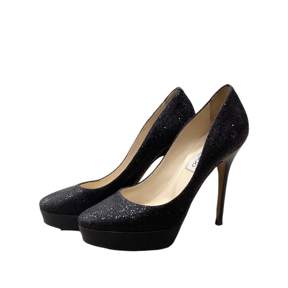 Jimmy Choo Pumps Women’s Size 9 in Black Glitter